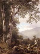 Asher Brown Durand, Landscape with Birches